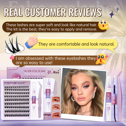 O.Mrs K01 Lash Kit — 108 Clusters, 10–16 mm