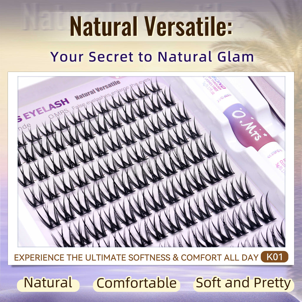 O.Mrs K01 Lash Kit — 108 Clusters, 10–16 mm