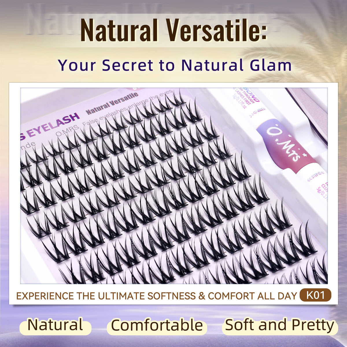 O.Mrs K01 Lash Kit — 108 Clusters, 10–16 mm