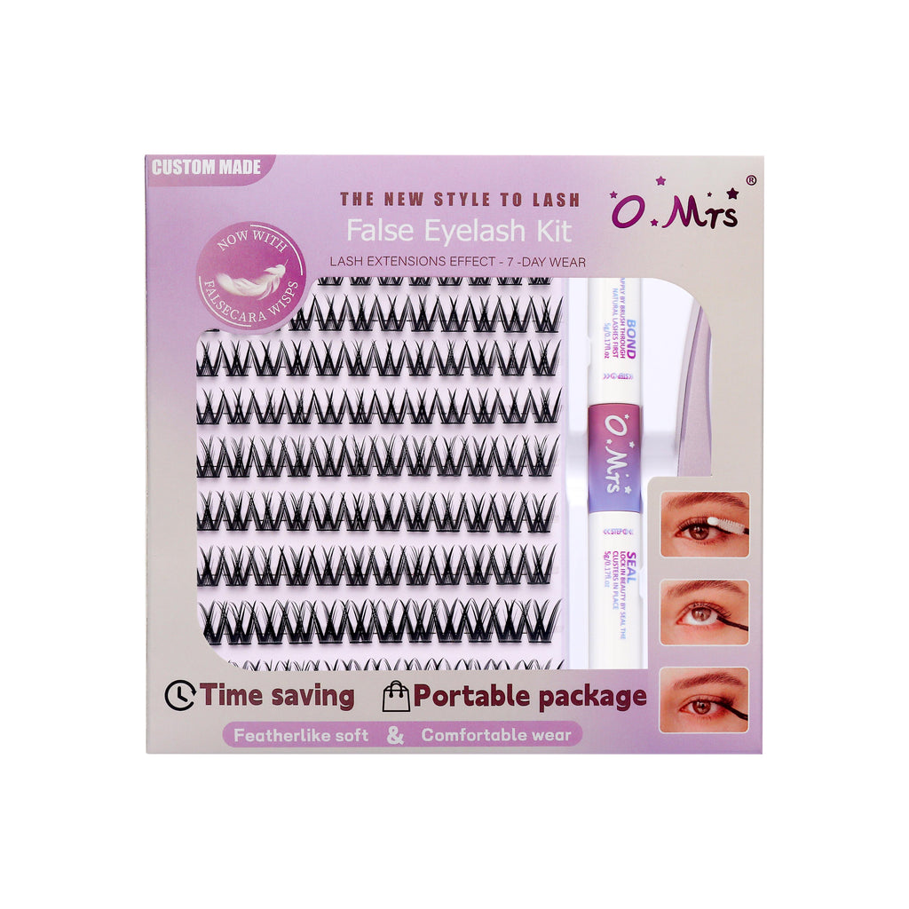 O.Mrs K01 Lash Kit — 108 Clusters, 10–16 mm