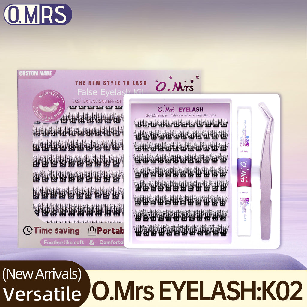 O.Mrs K02 Lash Kit — 108 Clusters, 10–16 mm