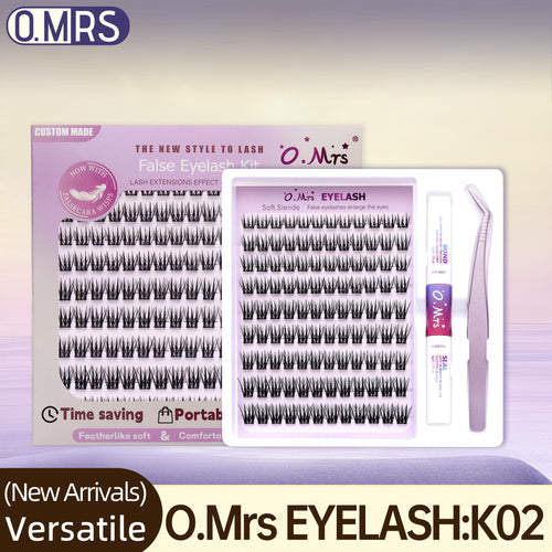 O.Mrs K02 Lash Kit — 108 Clusters, 10–16 mm