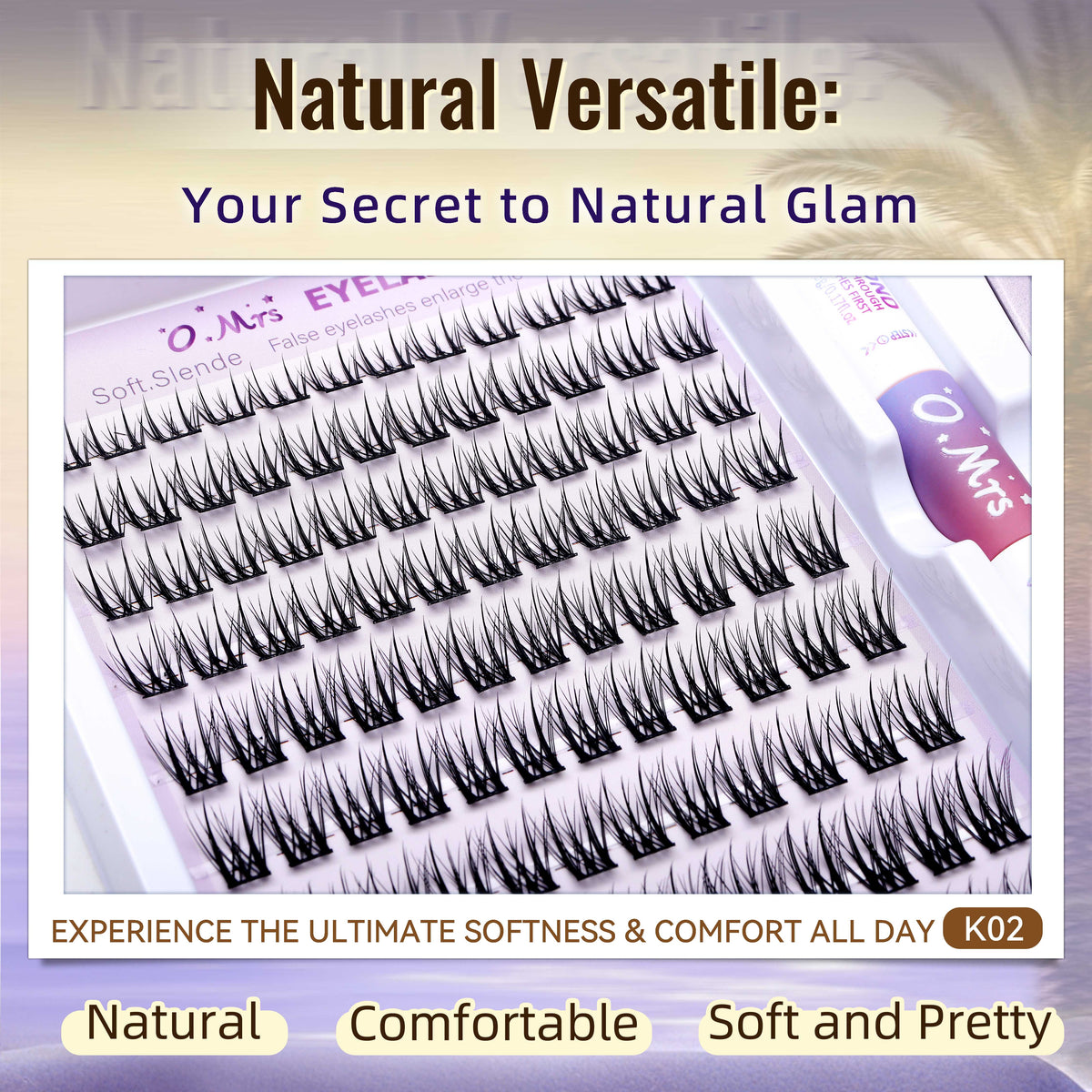 O.Mrs K02 Lash Kit — 108 Clusters, 10–16 mm