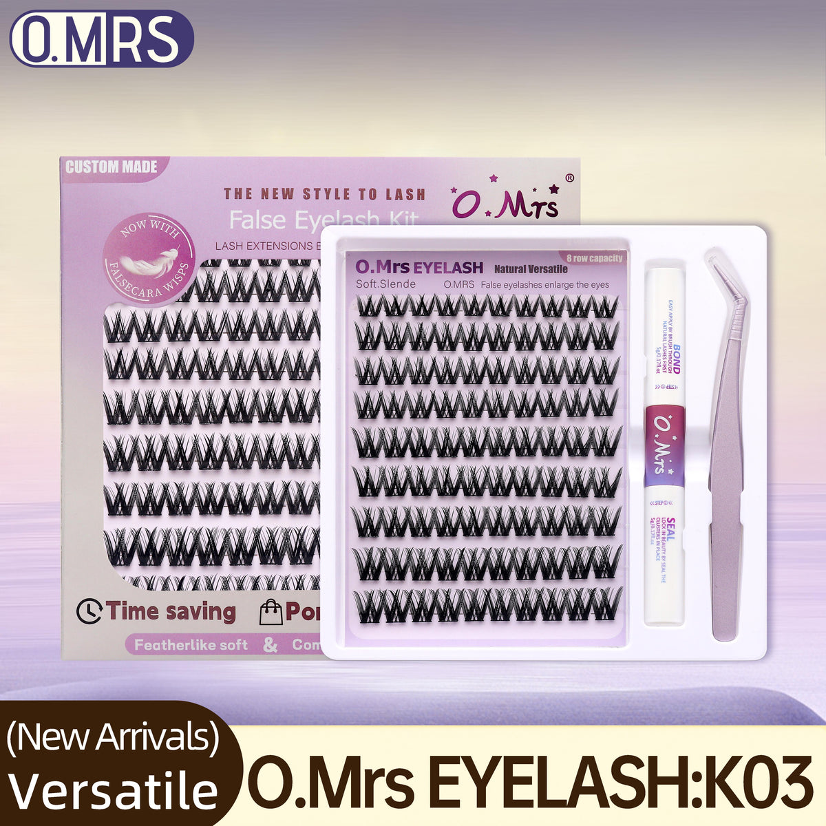 O.Mrs K03 Lash Kit — 90 Clusters, 10–16 mm