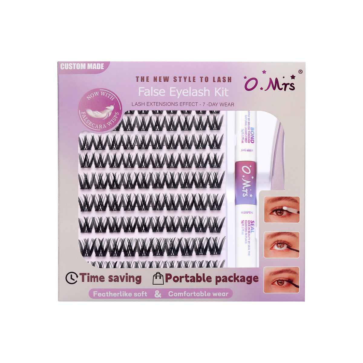 O.Mrs K03 Lash Kit — 90 Clusters, 10–16 mm