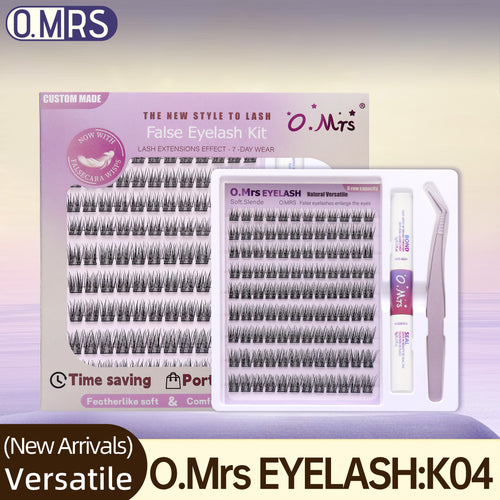 O.Mrs K04 Lash Kit — 108 Clusters, 10–16 mm