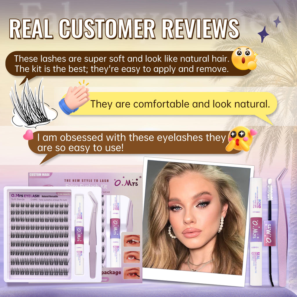 O.Mrs K04 Lash Kit — 108 Clusters, 10–16 mm