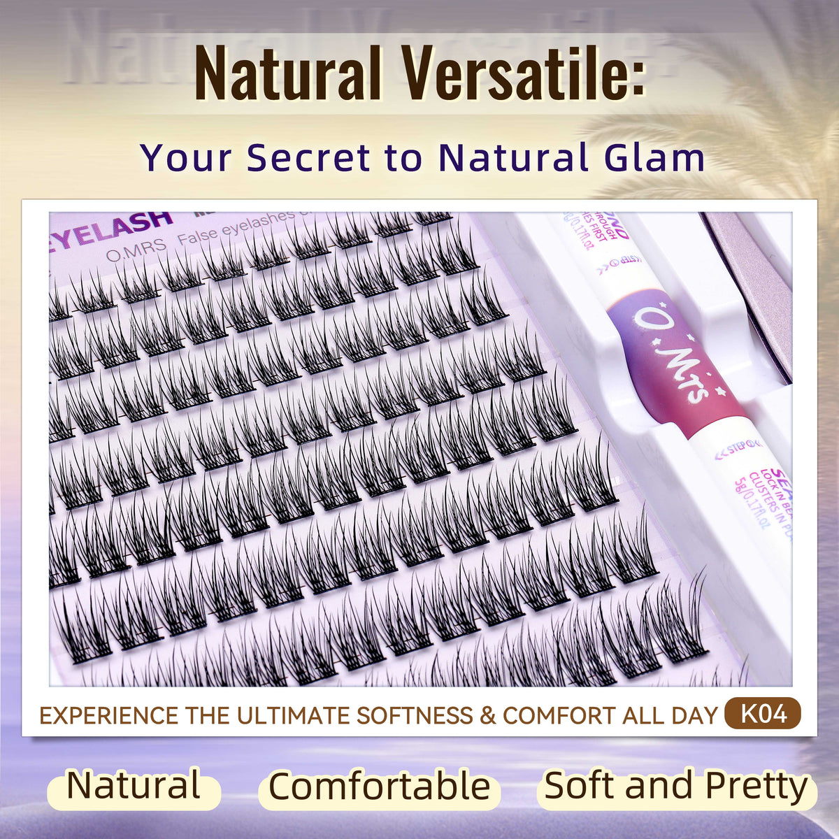 O.Mrs K04 Lash Kit — 108 Clusters, 10–16 mm