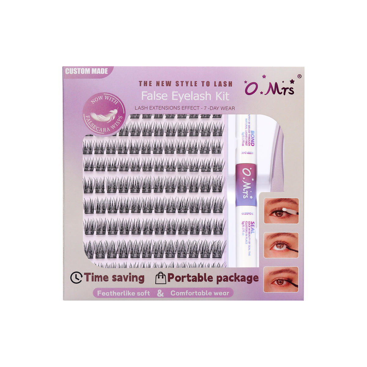 O.Mrs K04 Lash Kit — 108 Clusters, 10–16 mm
