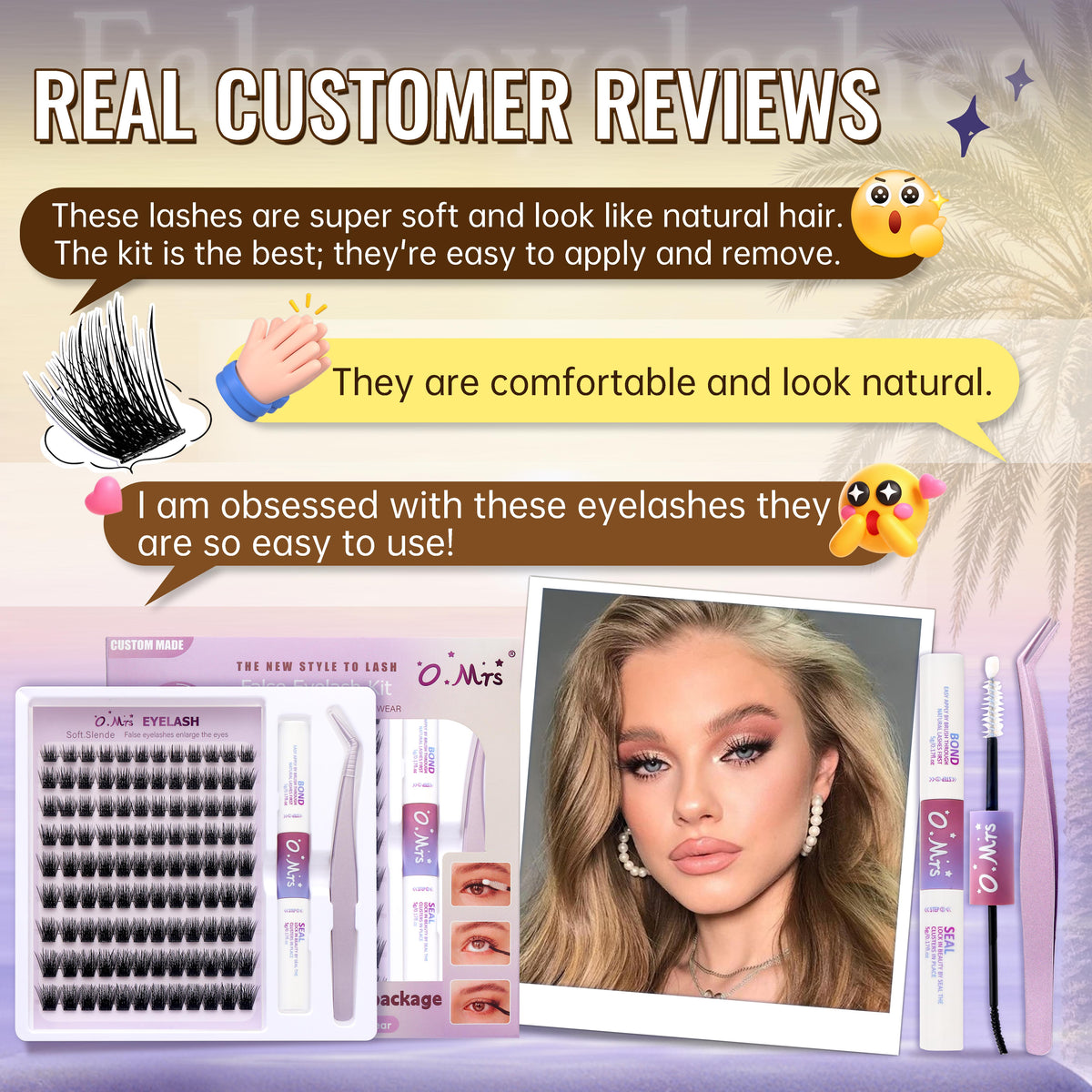 O.Mrs K05 Lash Kit — 108 Clusters, 10–16 mm