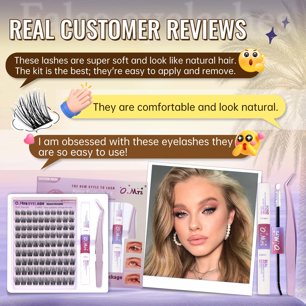 O.Mrs K06 Lash Kit — 100 Clusters, 10–16 mm