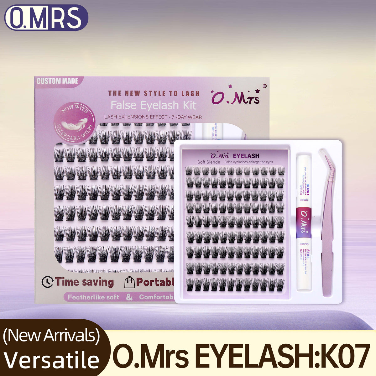 O.Mrs K07 Lash Kit — 108 Clusters, 10–16 mm