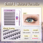 O.Mrs K02 Lash Kit — 108 Clusters, 10–16 mm
