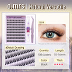 O.Mrs K04 Lash Kit — 108 Clusters, 10–16 mm
