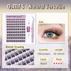 O.Mrs K06 Lash Kit — 100 Clusters, 10–16 mm