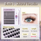 O.Mrs K05 Lash Kit — 108 Clusters, 10–16 mm